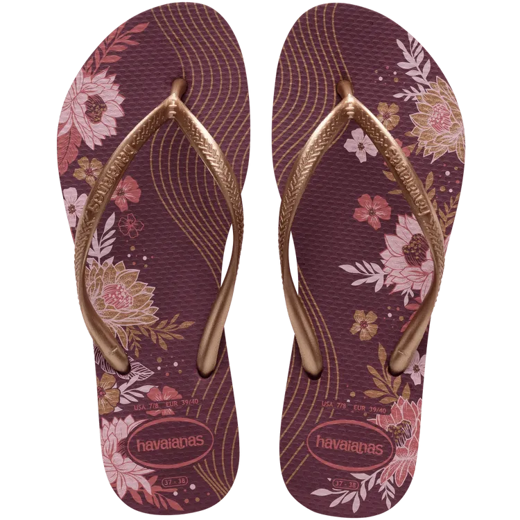 Havaianas Womens Slim Organic Purple Soil
