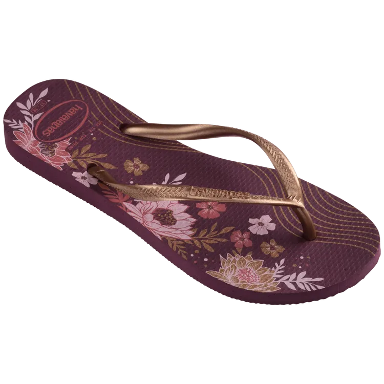 Havaianas Womens Slim Organic Purple Soil