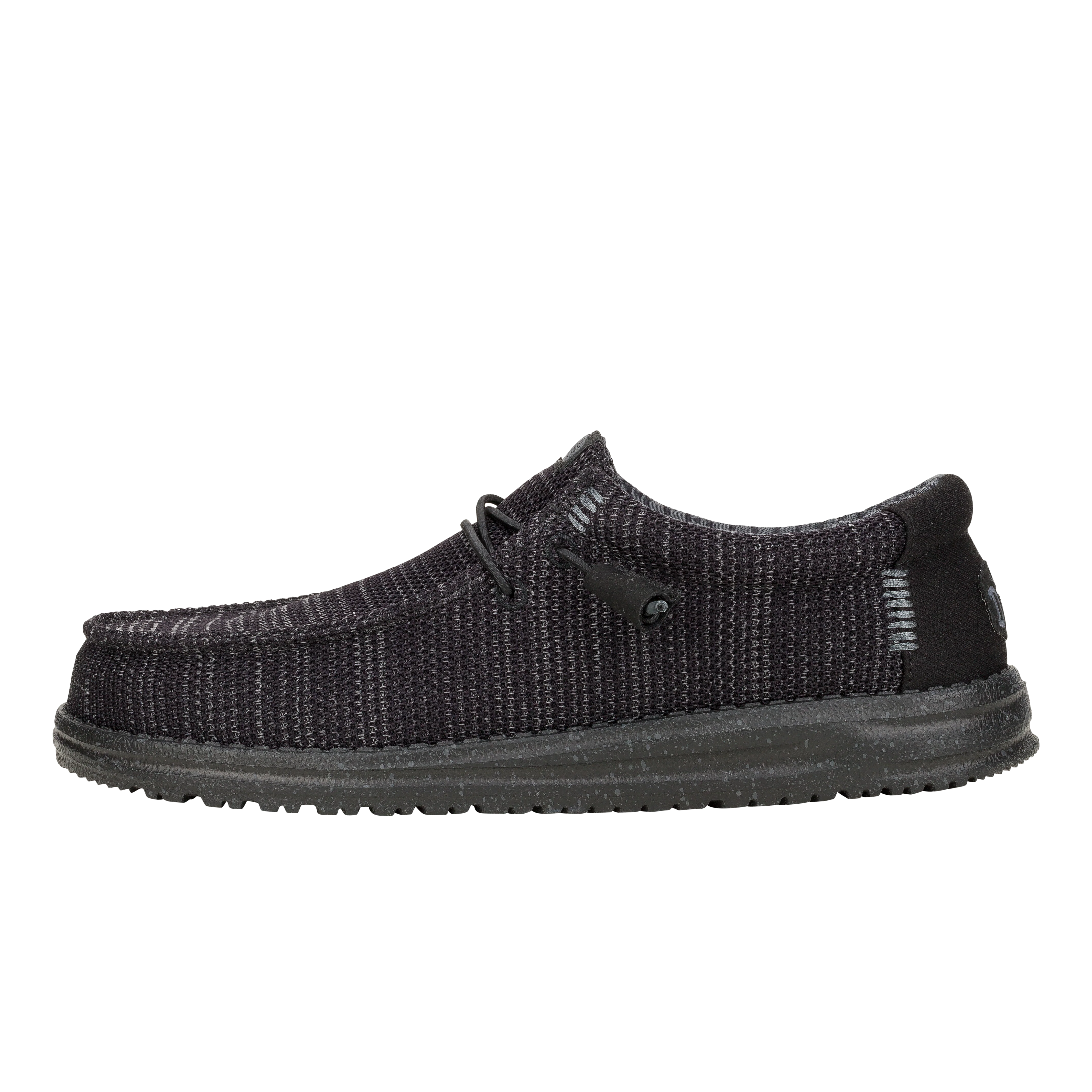 Hey Dude Mens Wally Stretch Mesh Black Black