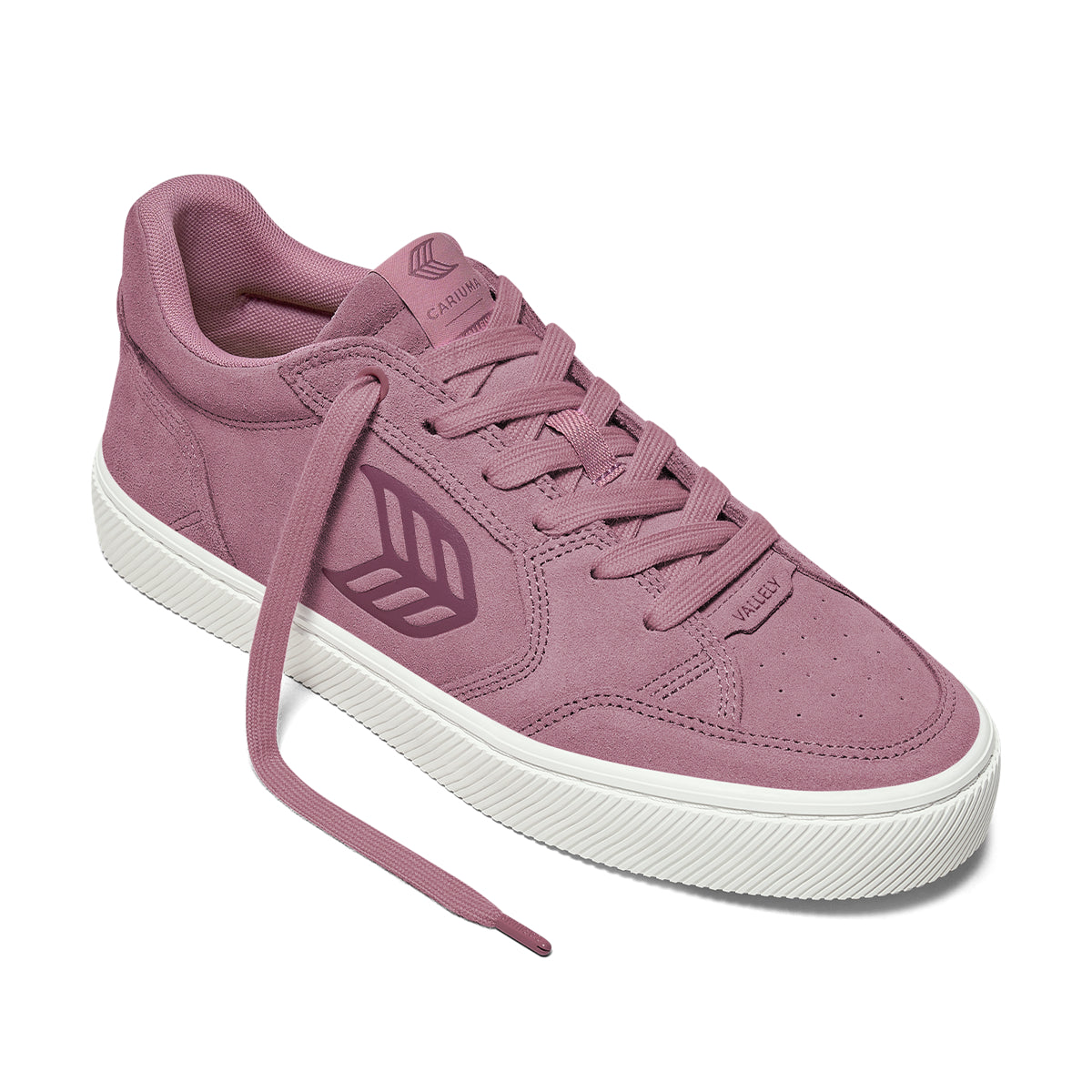 Cariuma Womens Vallely Blush Pink Suede Sneaker