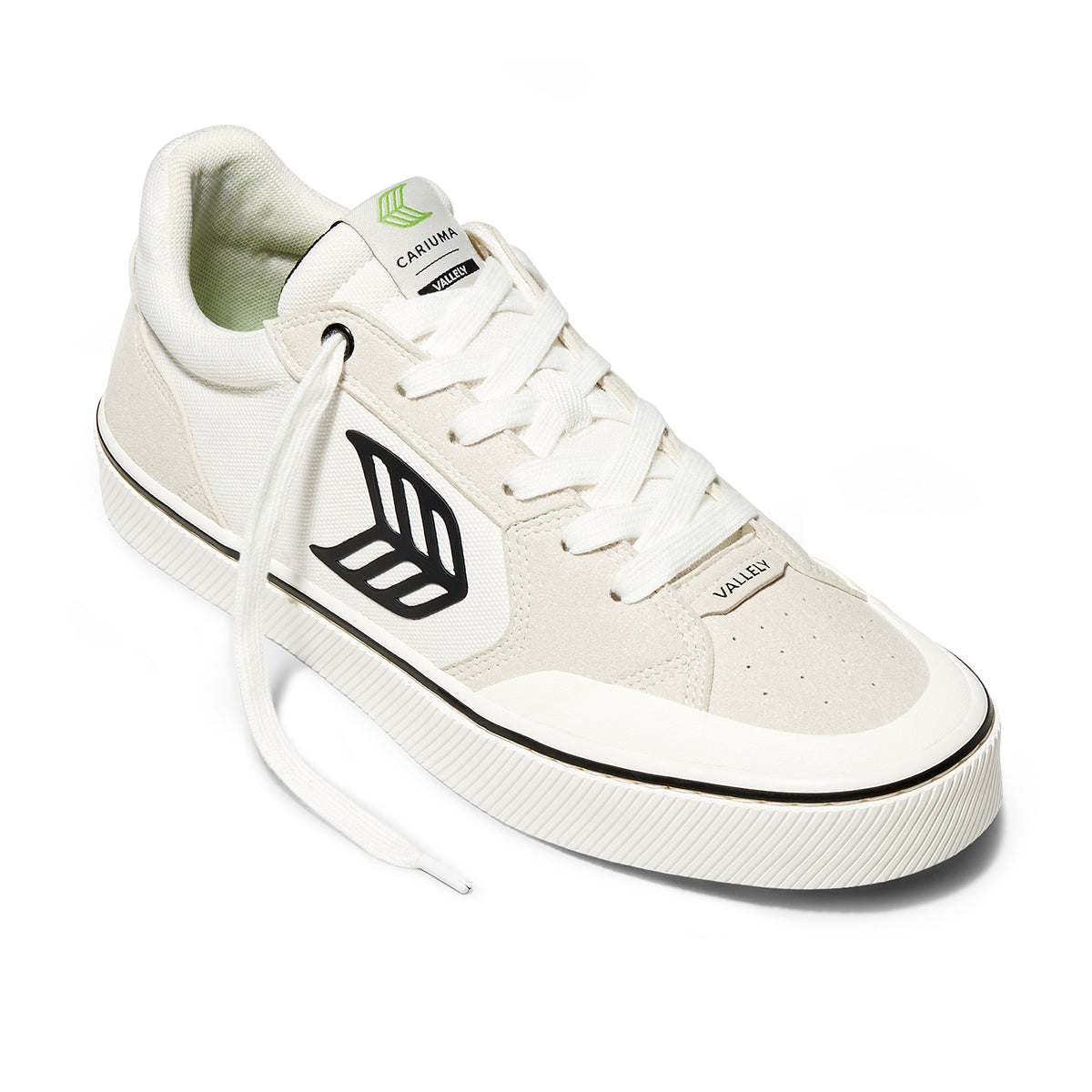 Cariuma Mens Vallely PRO Vintage White Suede White