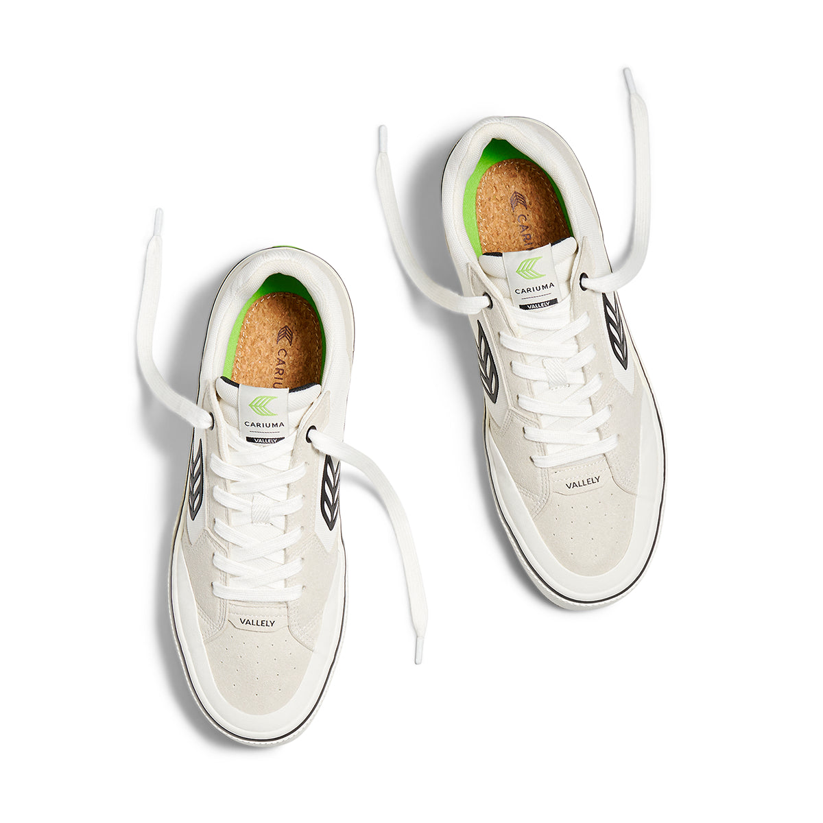 Cariuma Mens Vallely PRO Vintage White Suede White