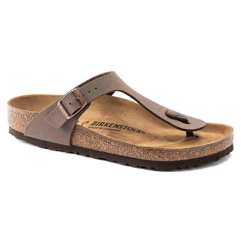 Birkenstock Unisex Gizeh Birkibuc Narrow Mocha