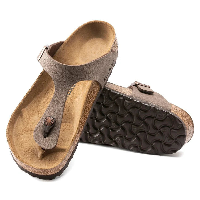Birkenstock Unisex Gizeh Birkibuc Narrow Mocha