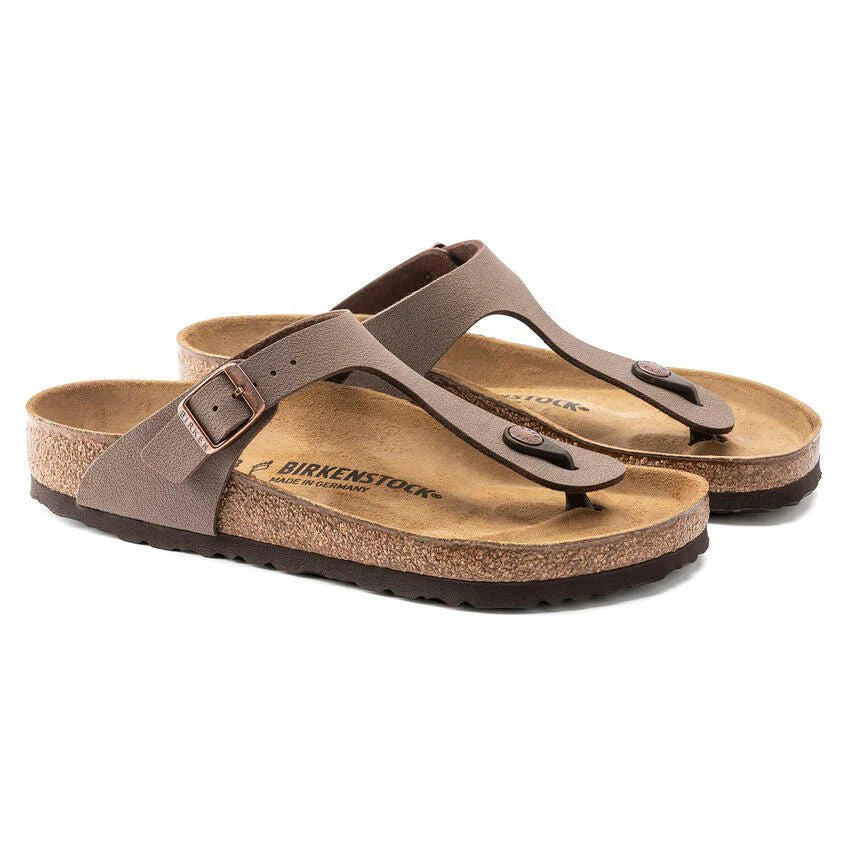 Birkenstock Unisex Gizeh Birkibuc Narrow Mocha