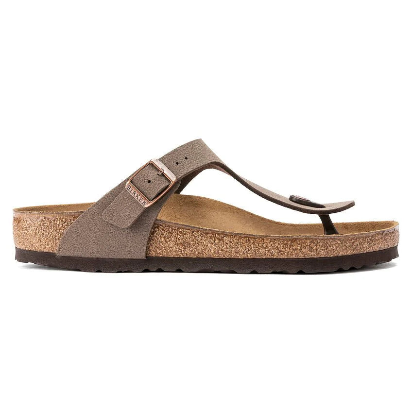 Birkenstock Unisex Gizeh Birkibuc Narrow Mocha