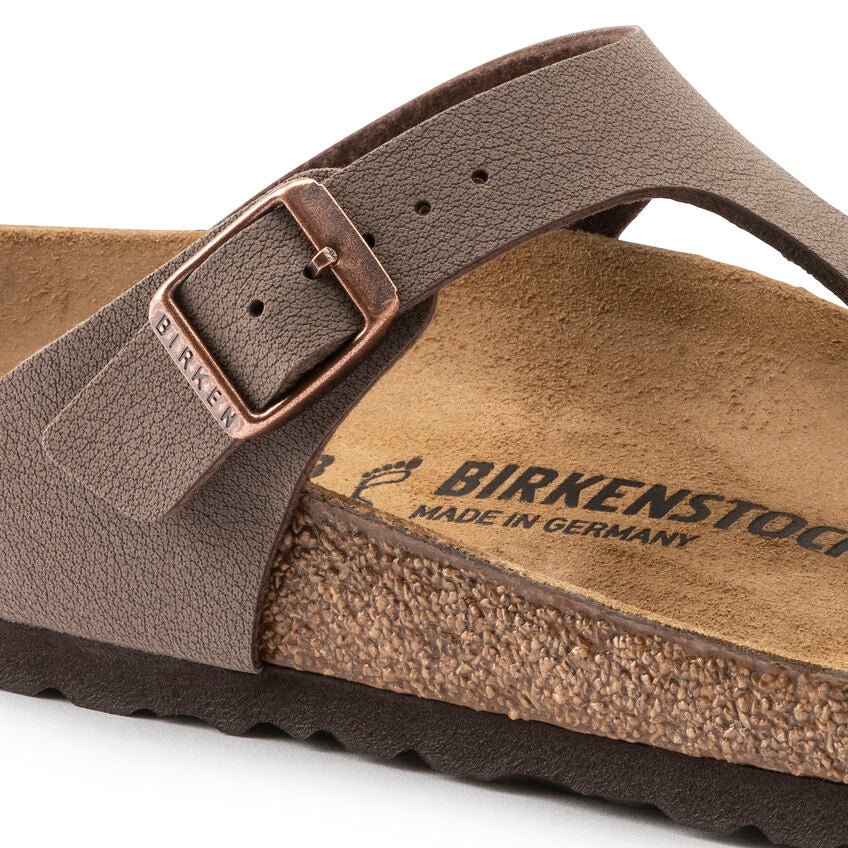 Birkenstock Unisex Gizeh Birkibuc Narrow Mocha