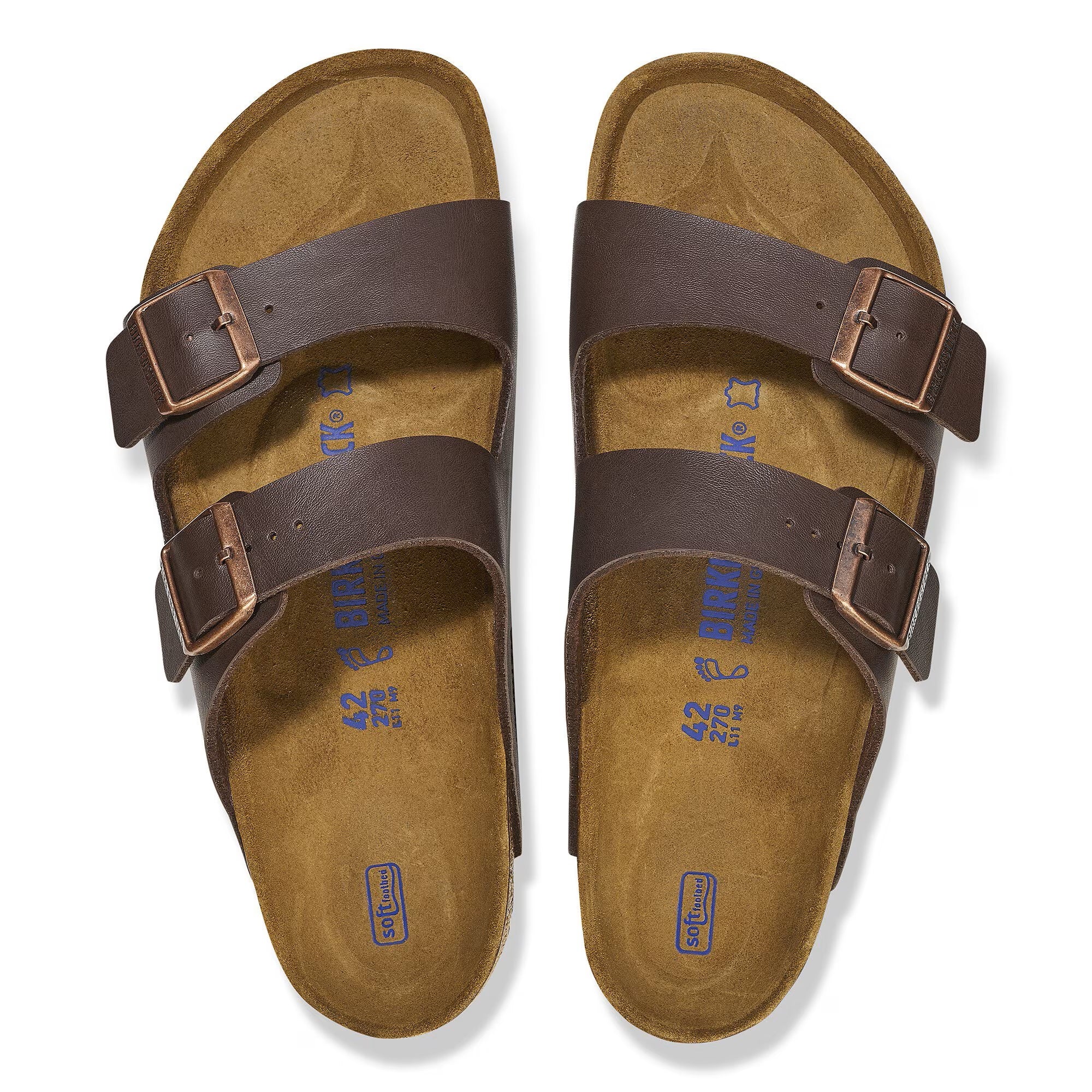 Birkenstock Arizona Birko-Flor Regular Dark Brown