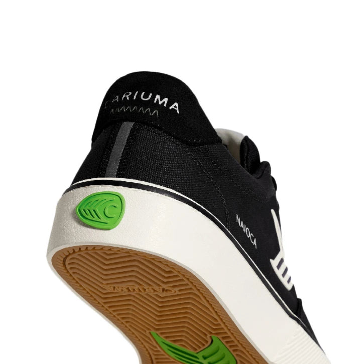 Cariuma Unisex Naioca Pro Suede and Canvas Ivory Logo Sneakers