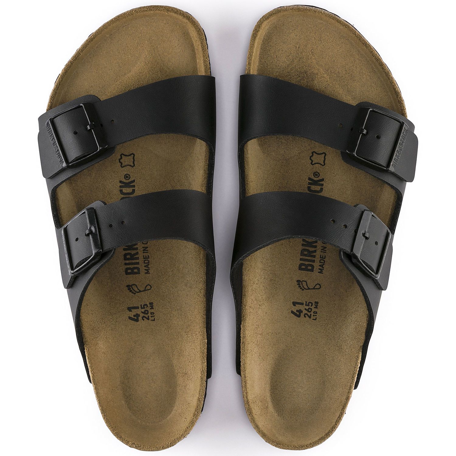 Birkenstock Unisex Arizona Birko-Flo Regular Black