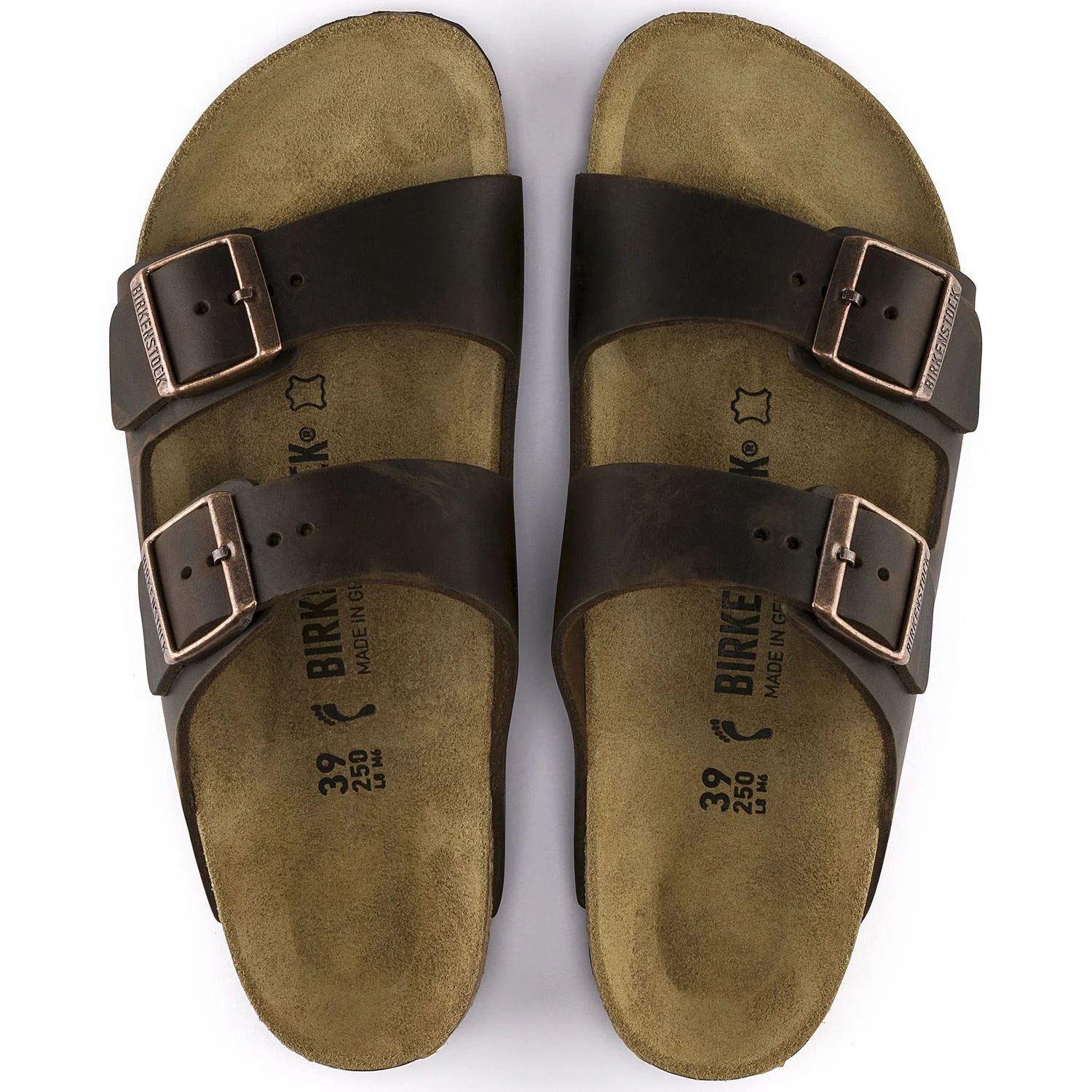Birkenstock Unisex Arizona Oiled Leather Regular Sandals