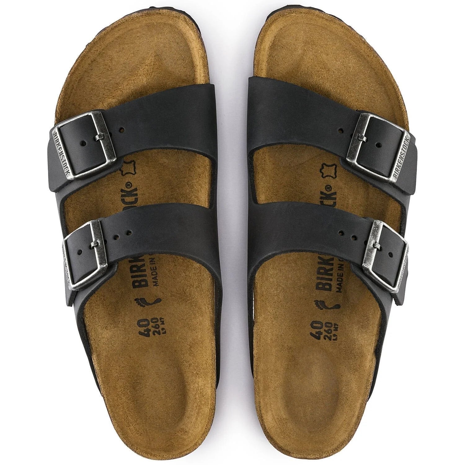 Birkenstock Unisex Arizona Oiled Narrow Black
