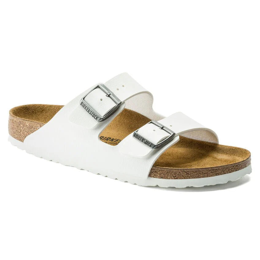 Birkenstock Unisex Arizona Birko-Flor Narrow White