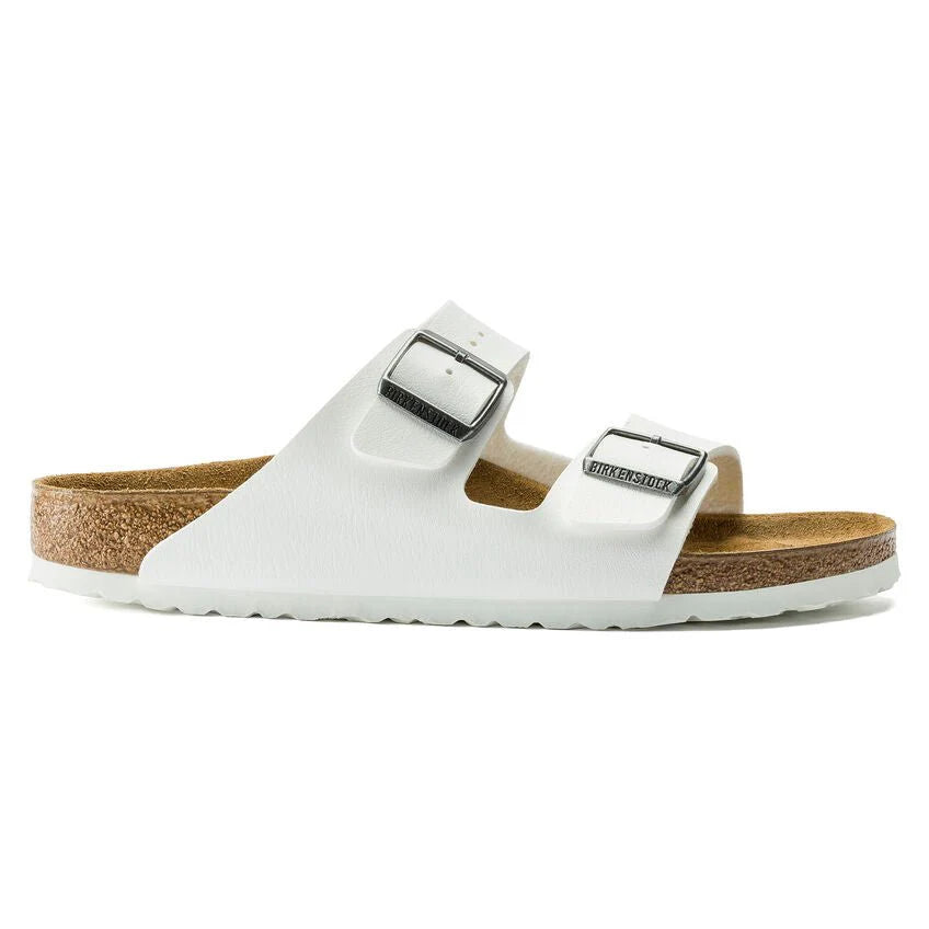 Birkenstock Unisex Arizona Birko-Flor Narrow White