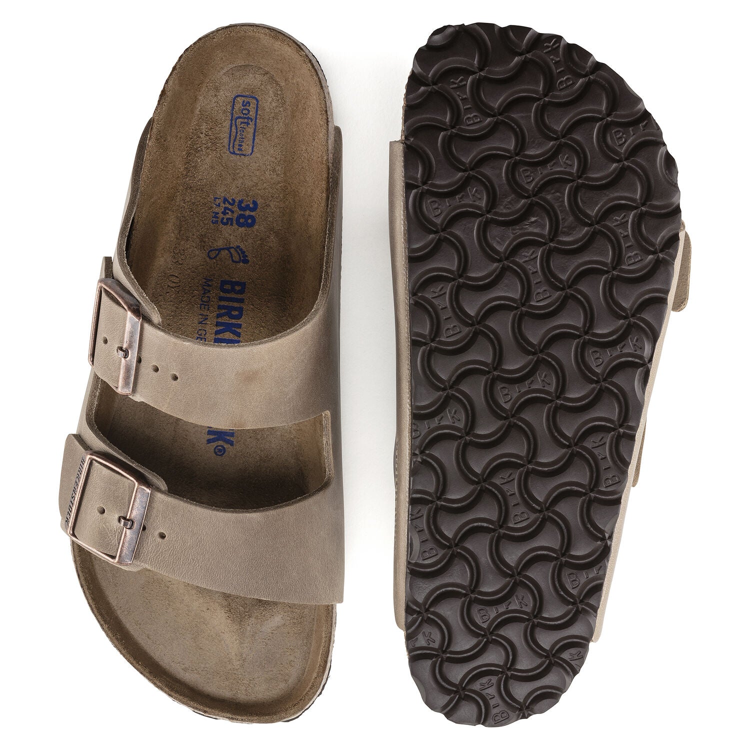 Birkenstock Arizona Womens SFB Oiled Leather Regular Sandal