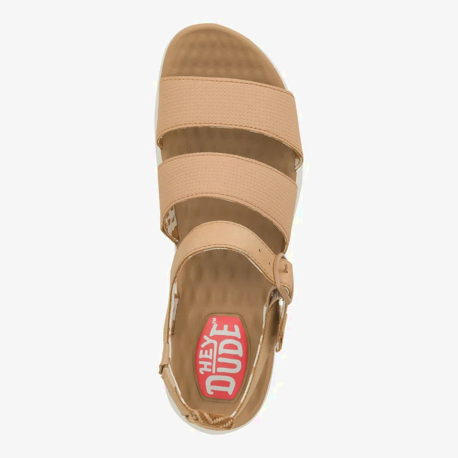 Hey Dude Womens Delray Buckle Classic Tan