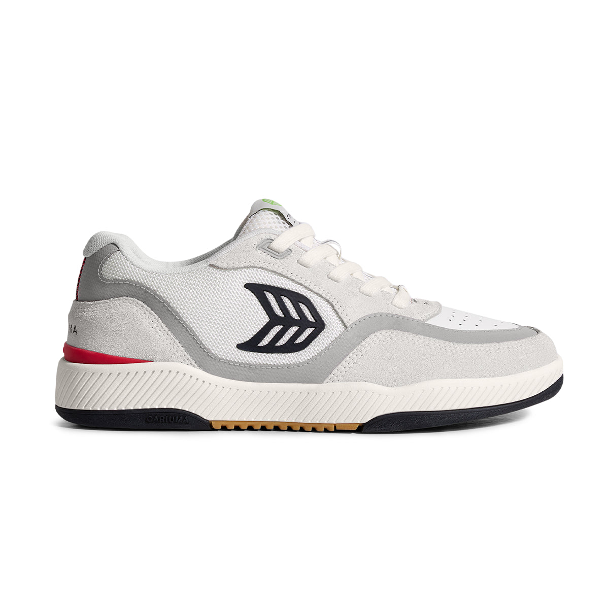 Cariuma Mens UBA Pro Smoke White Suede Sneaker