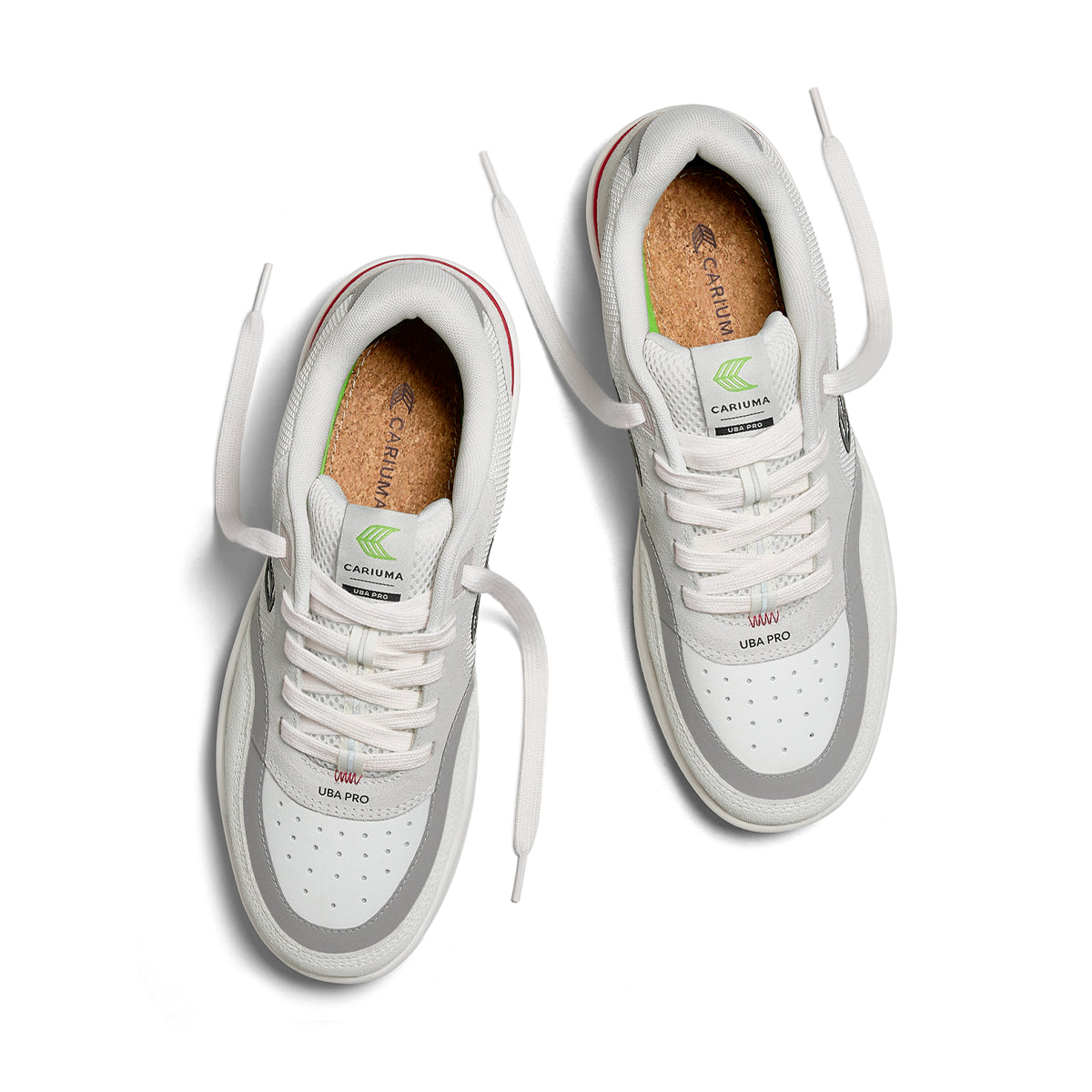 Cariuma Womens UBA Pro Smoke White Suede Sneaker
