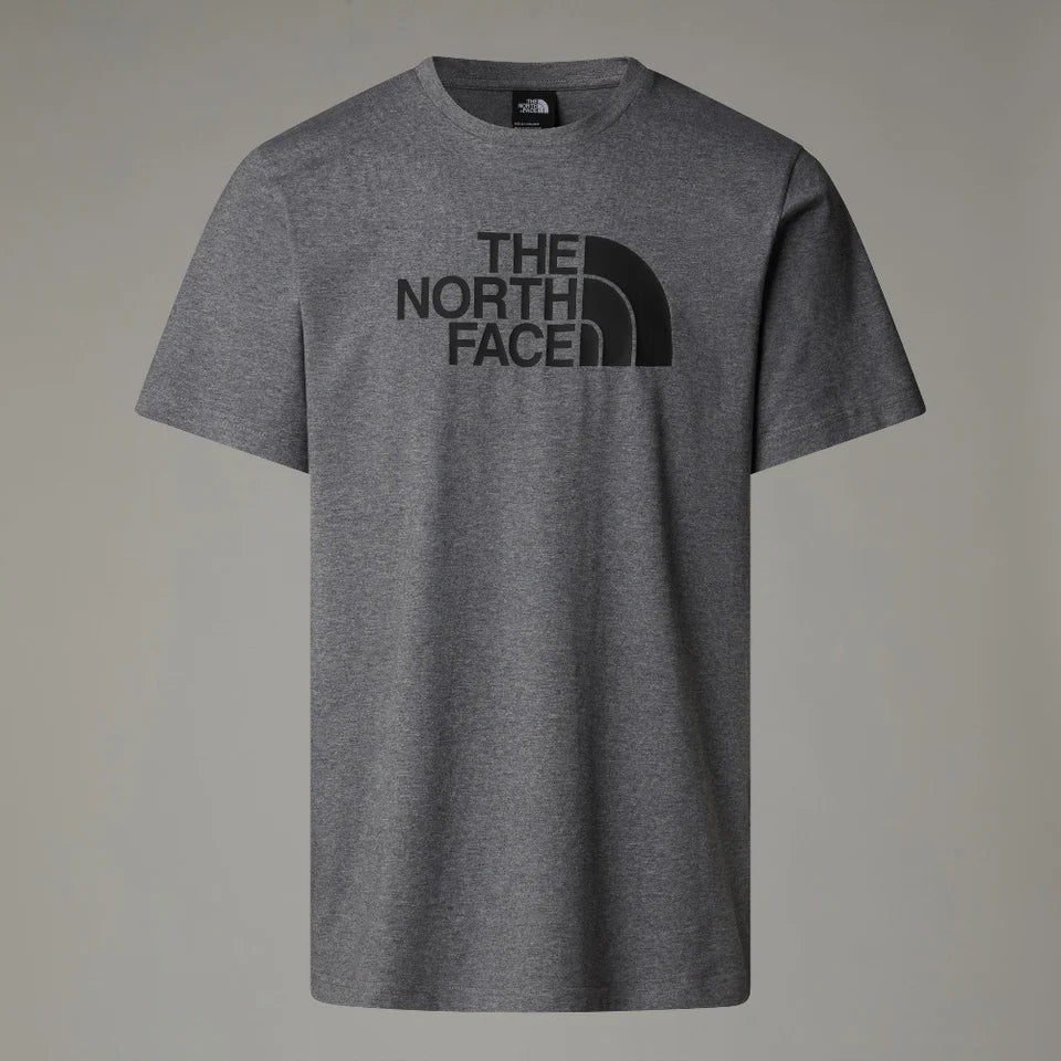 North Face Mens Easy Ss Tee Grey Heather