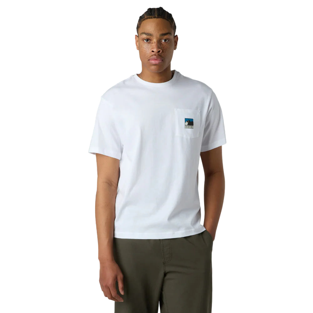 North Face Mountain Logo Relaxed Pocket Tee White