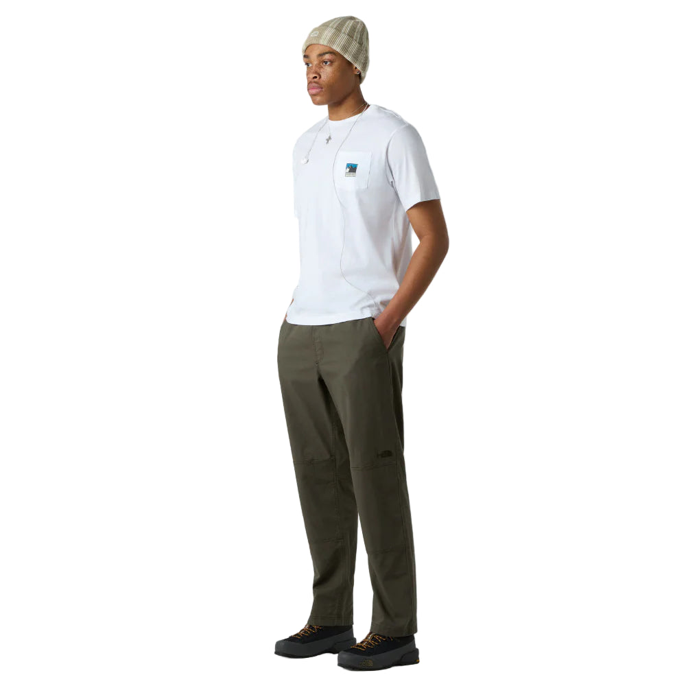 North Face Mountain Logo Relaxed Pocket Tee White