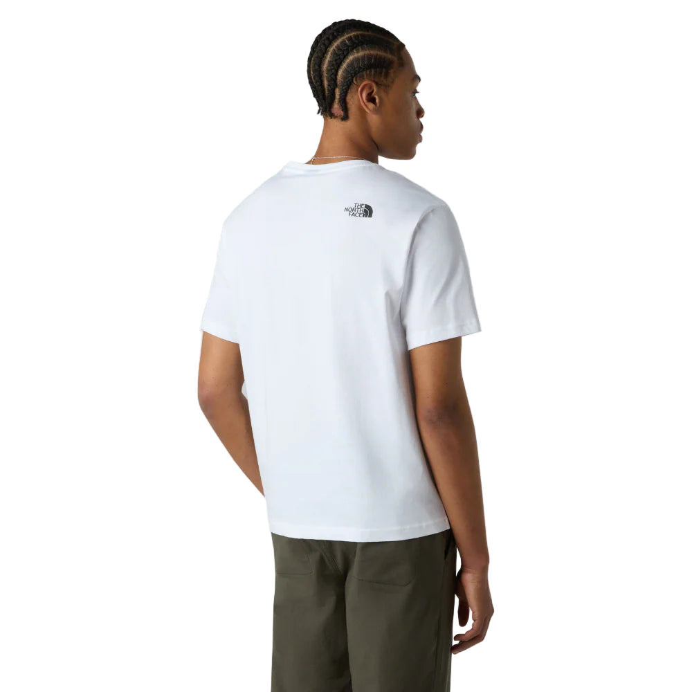 North Face Mountain Logo Relaxed Pocket Tee White