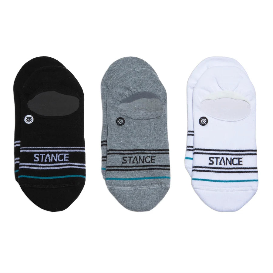 Stance Unisex Basic 3 Pack No Show Socks Multi