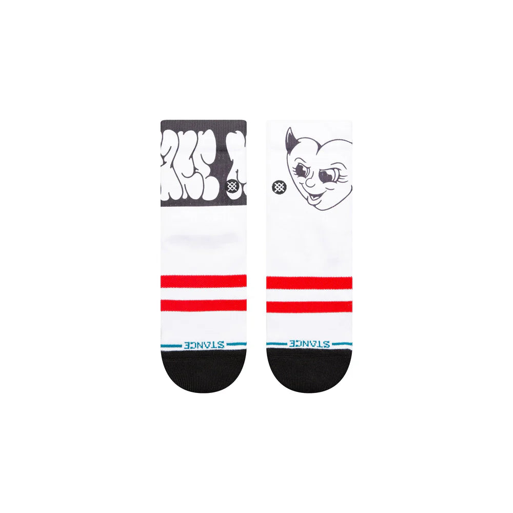 Stance Unisex Spare Me Quarter Socks White