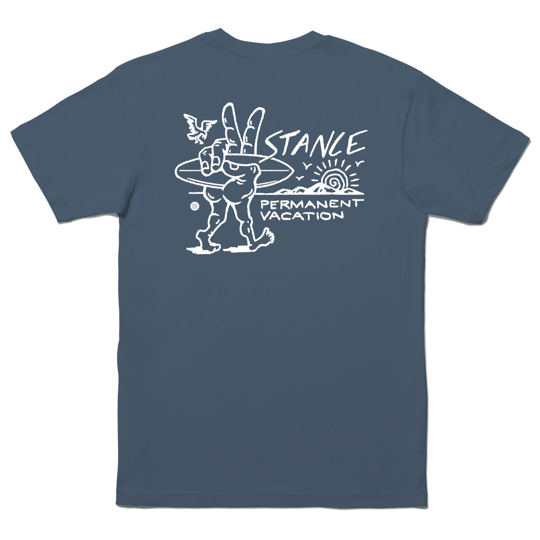 Stance Mens Vacation Ss Tee Sea Blue