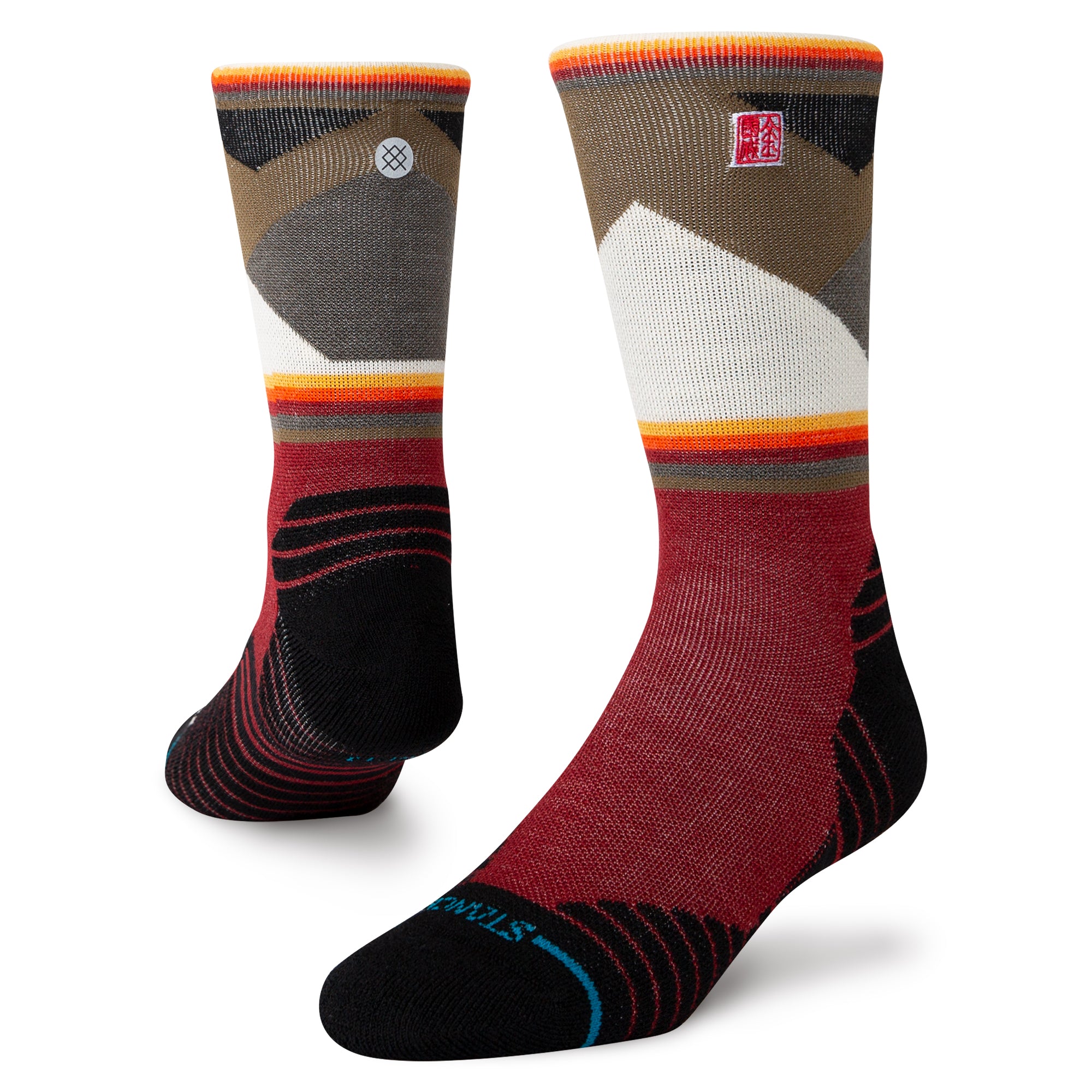 Stance Unisex Jimmy Chin Mid Wool Crew Red