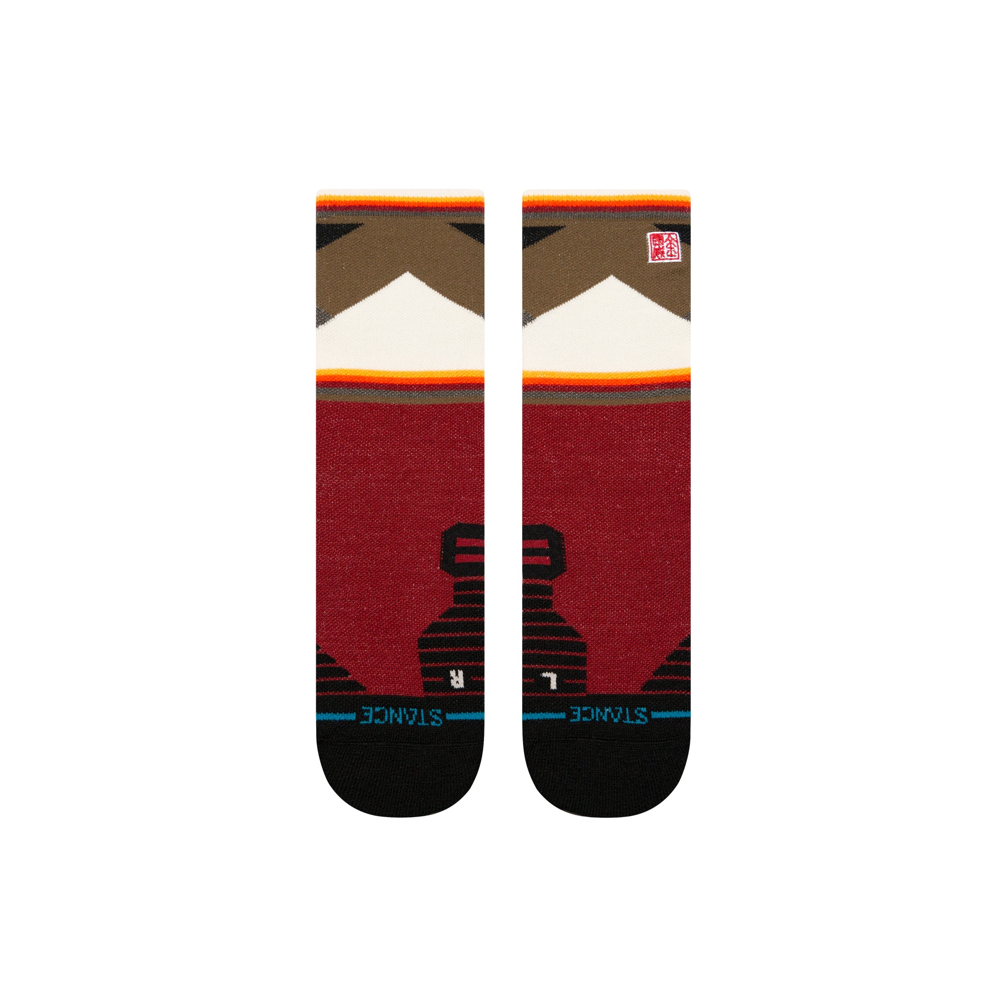 Stance Unisex Jimmy Chin Mid Wool Crew Red