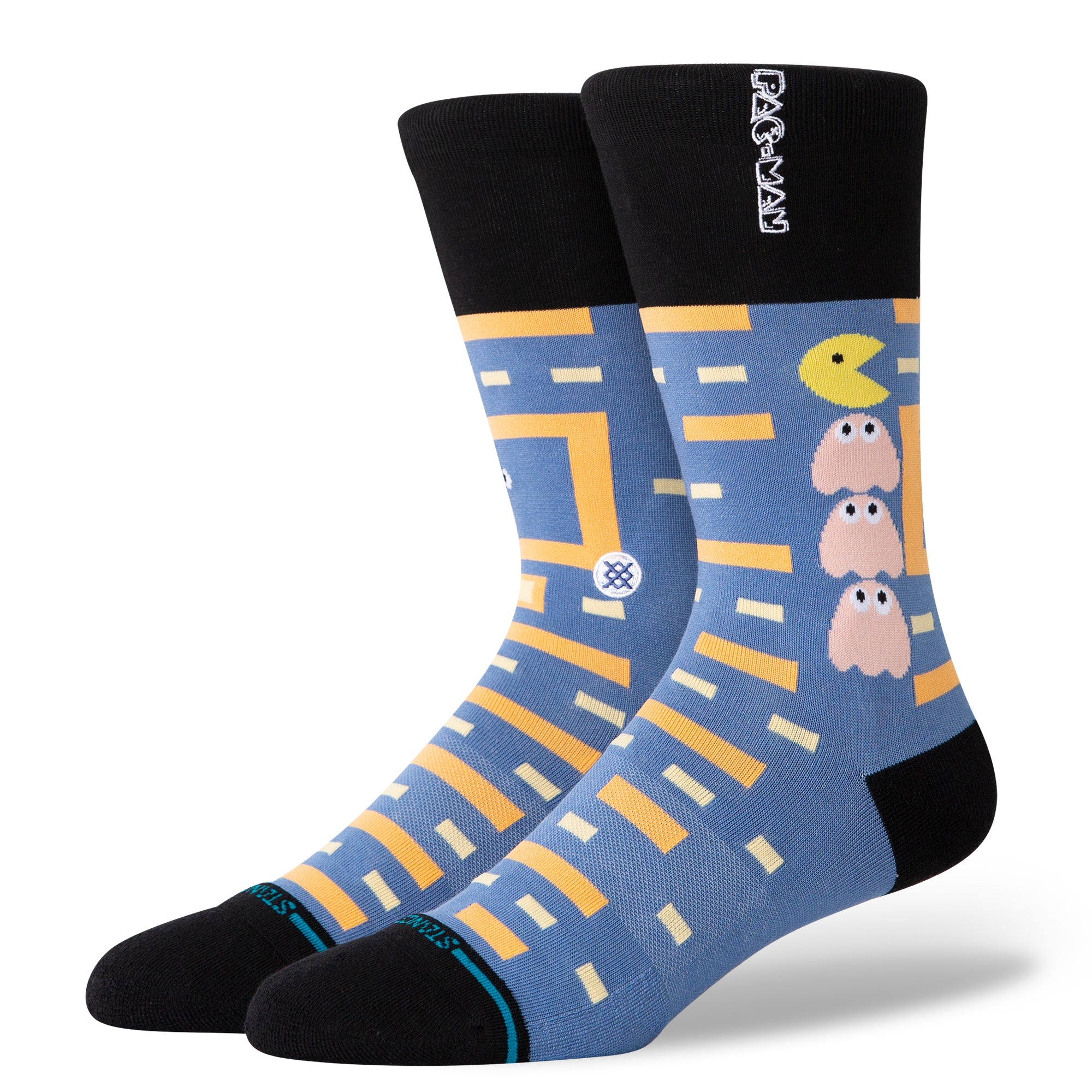 Stance Unisex Pac Man Power Pellet Crew Socks Blue