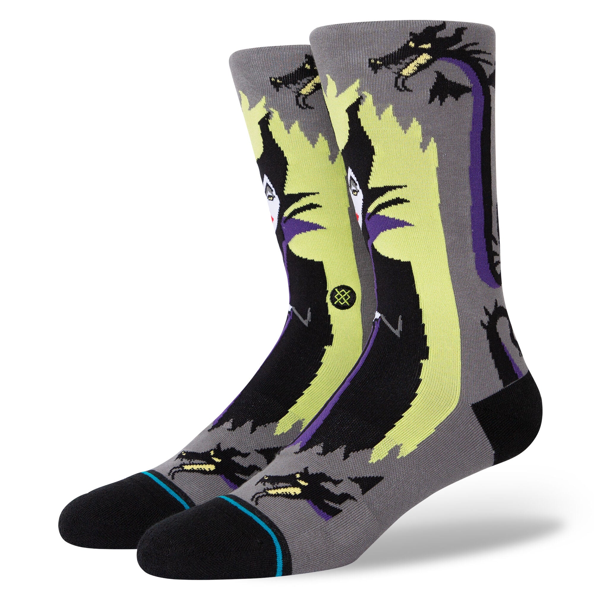 Stance Unisex Maleficent Socks Grey