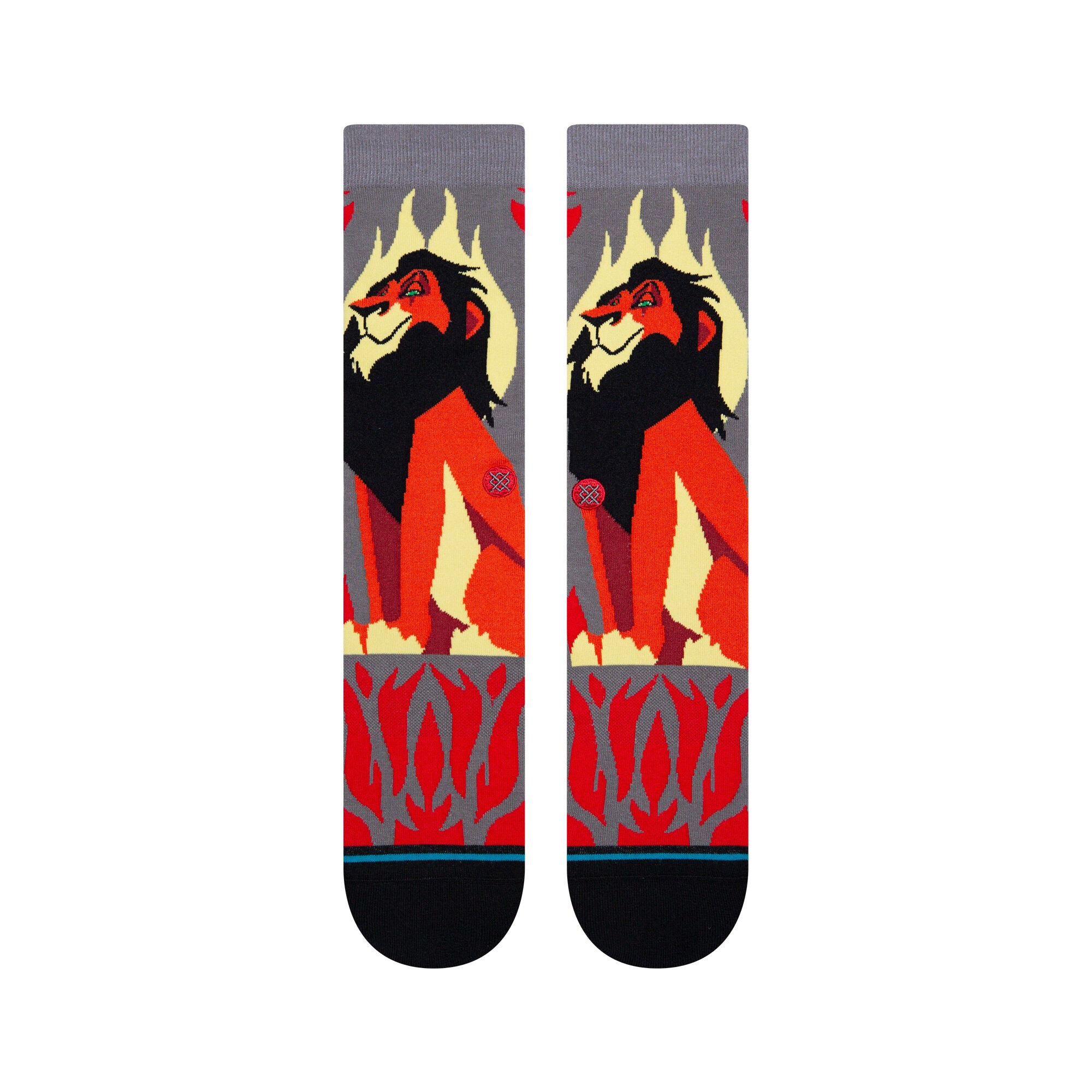 Stance Unisex Lion King Scar Crew Socks Grey