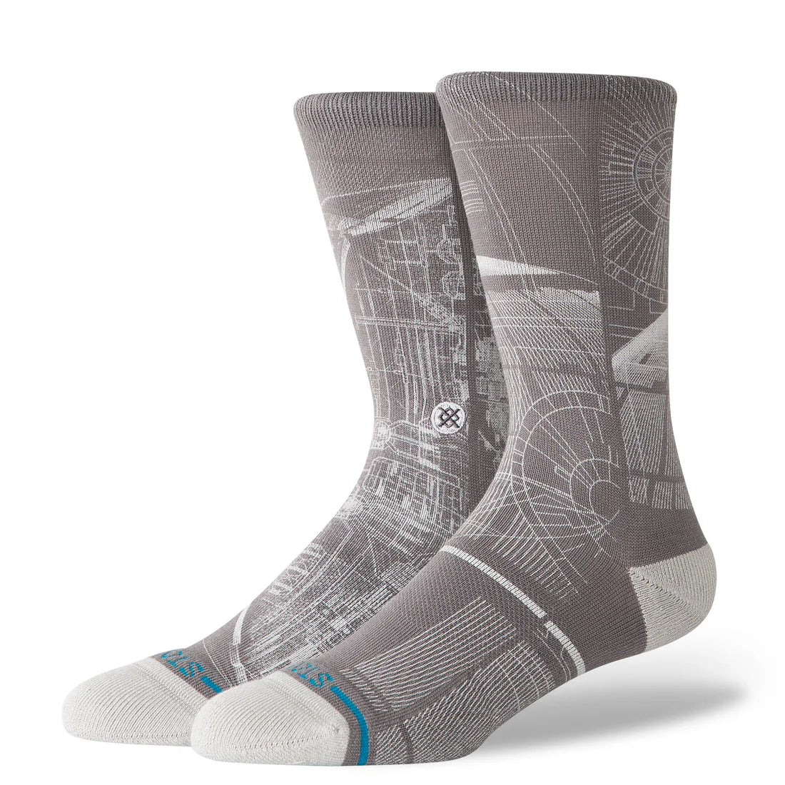 Stance Unisex Death Star Star Wars Crew Grey