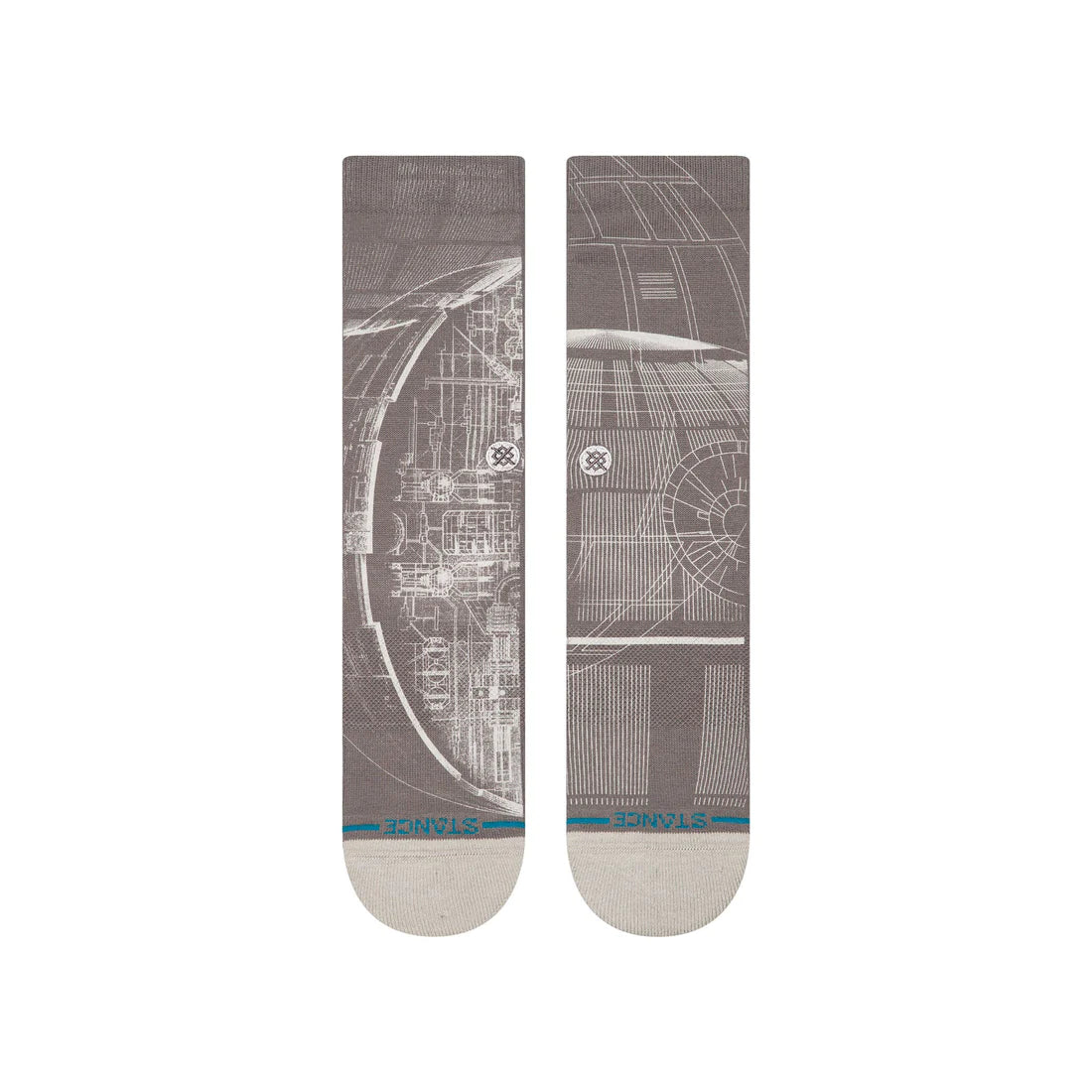 Stance Unisex Death Star Star Wars Crew Grey