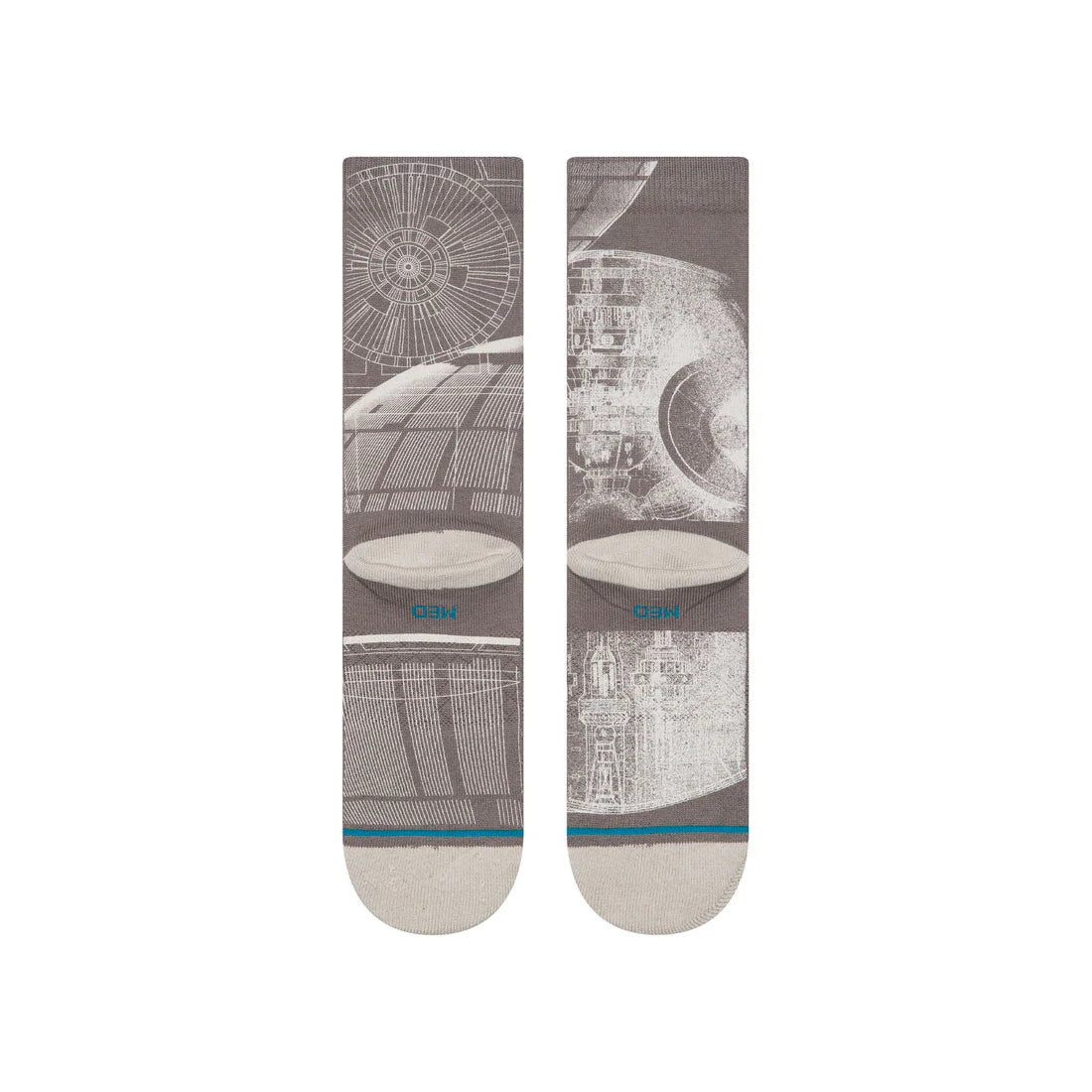 Stance Unisex Death Star Star Wars Crew Grey