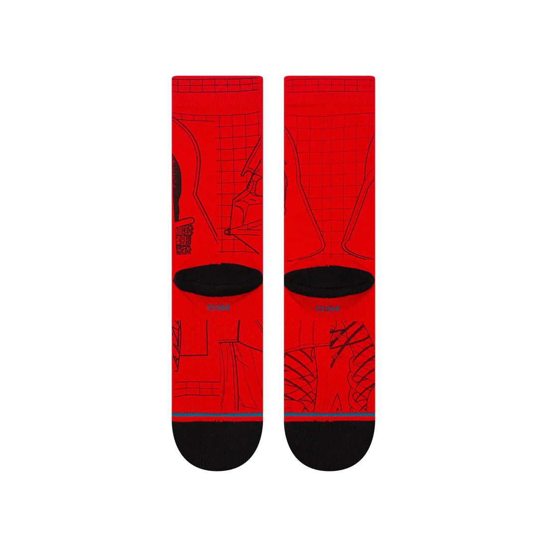 Stance Unisex Vader Star Wars Socks Red