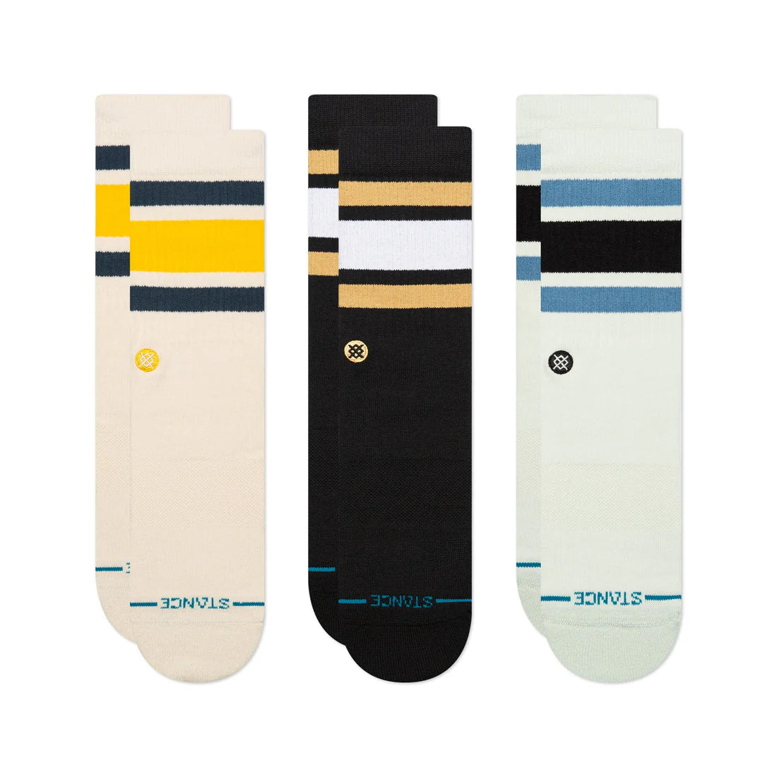 Stance Unisex The Boyd 3 Pack Cream