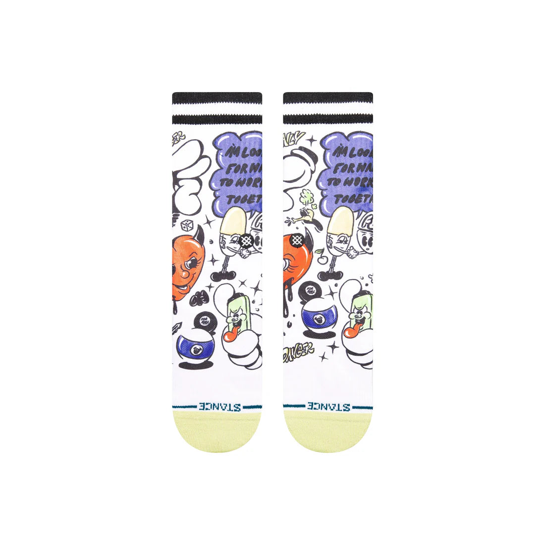 Stance Unisex Daily Danger Crew White
