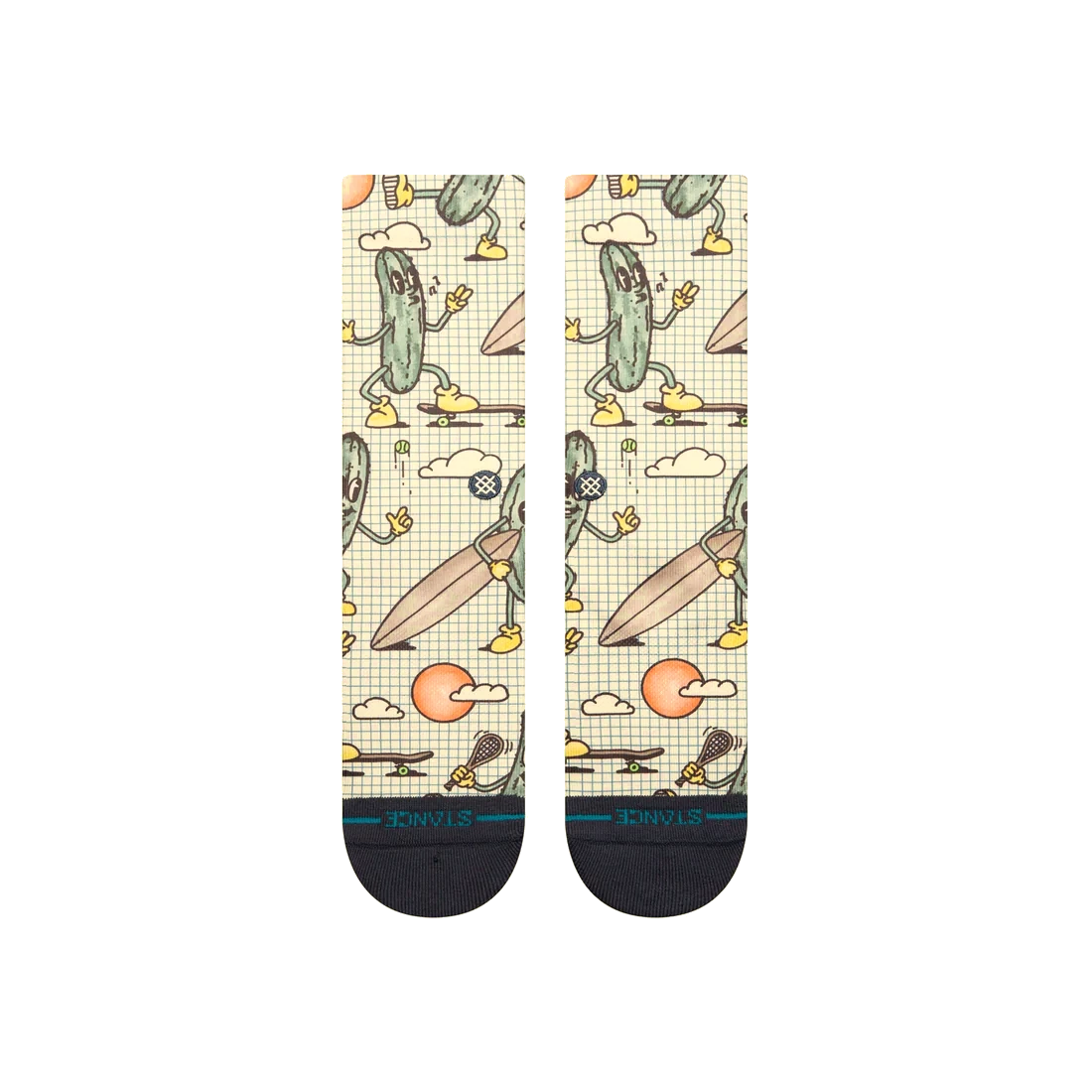 Stance Unisex Feeling Pickled Crew Socks Cream