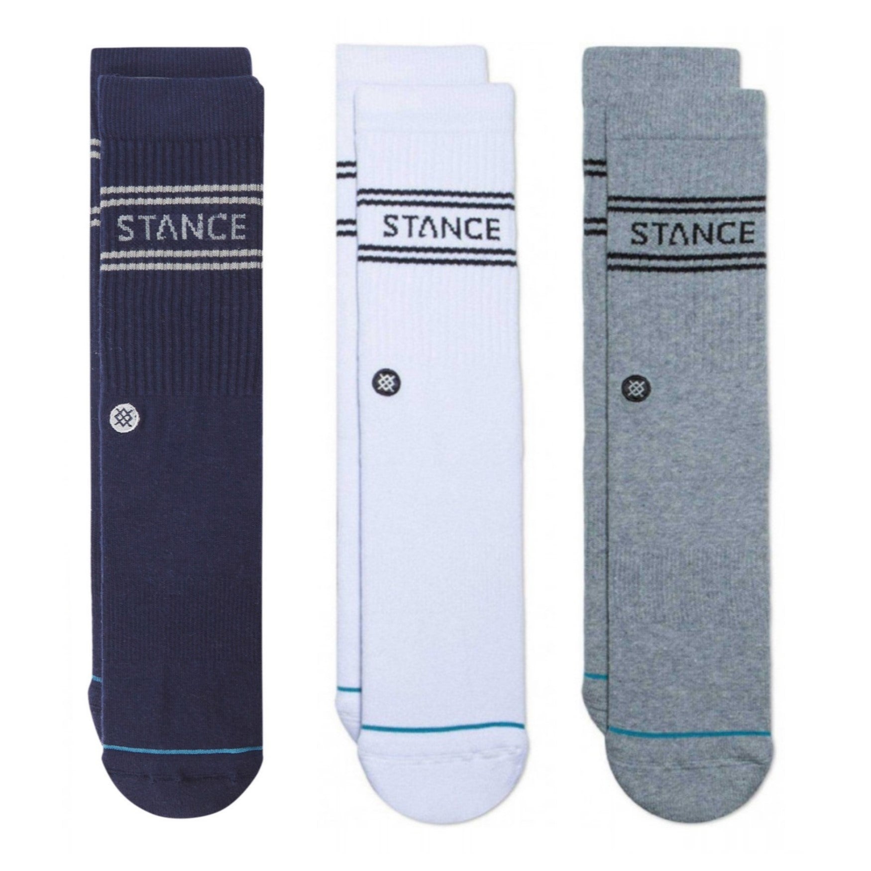 Stance Unisex Basic 3 Pack Crew Socks