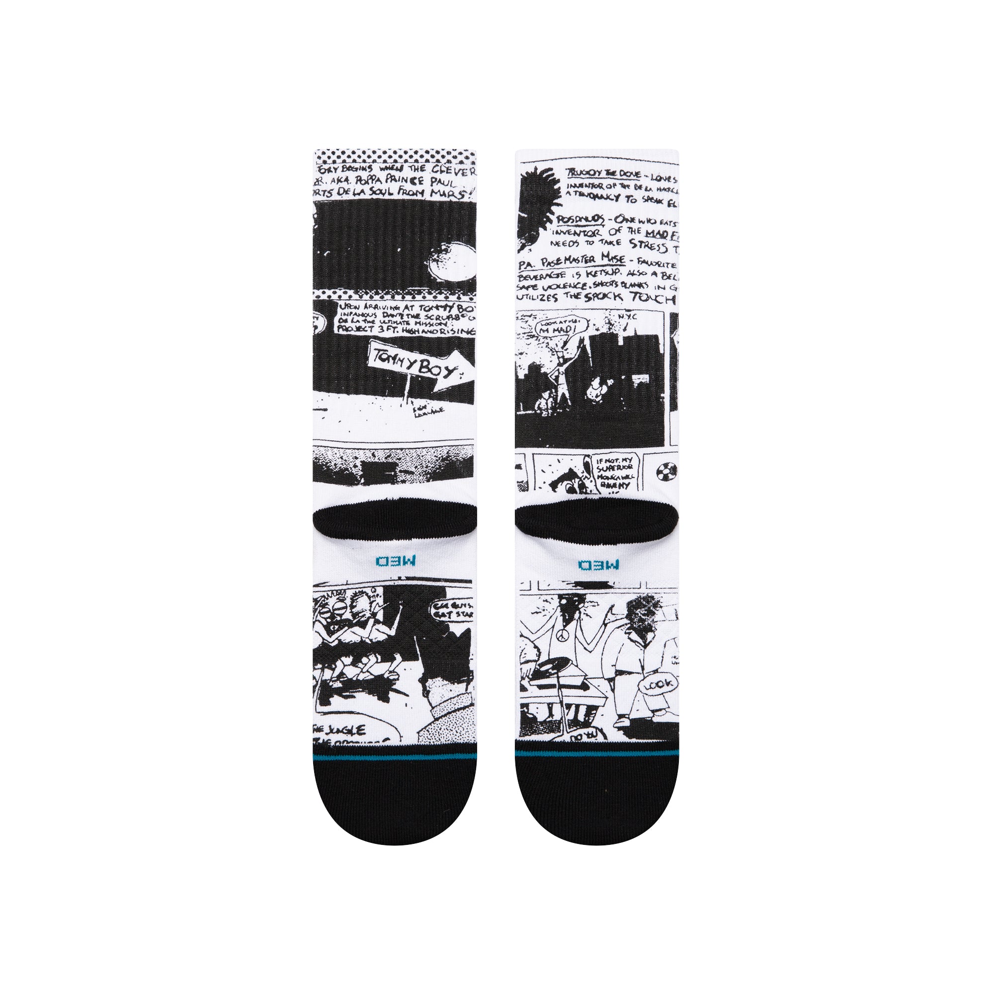 Stance Unisex The Sleeve Crew Black White