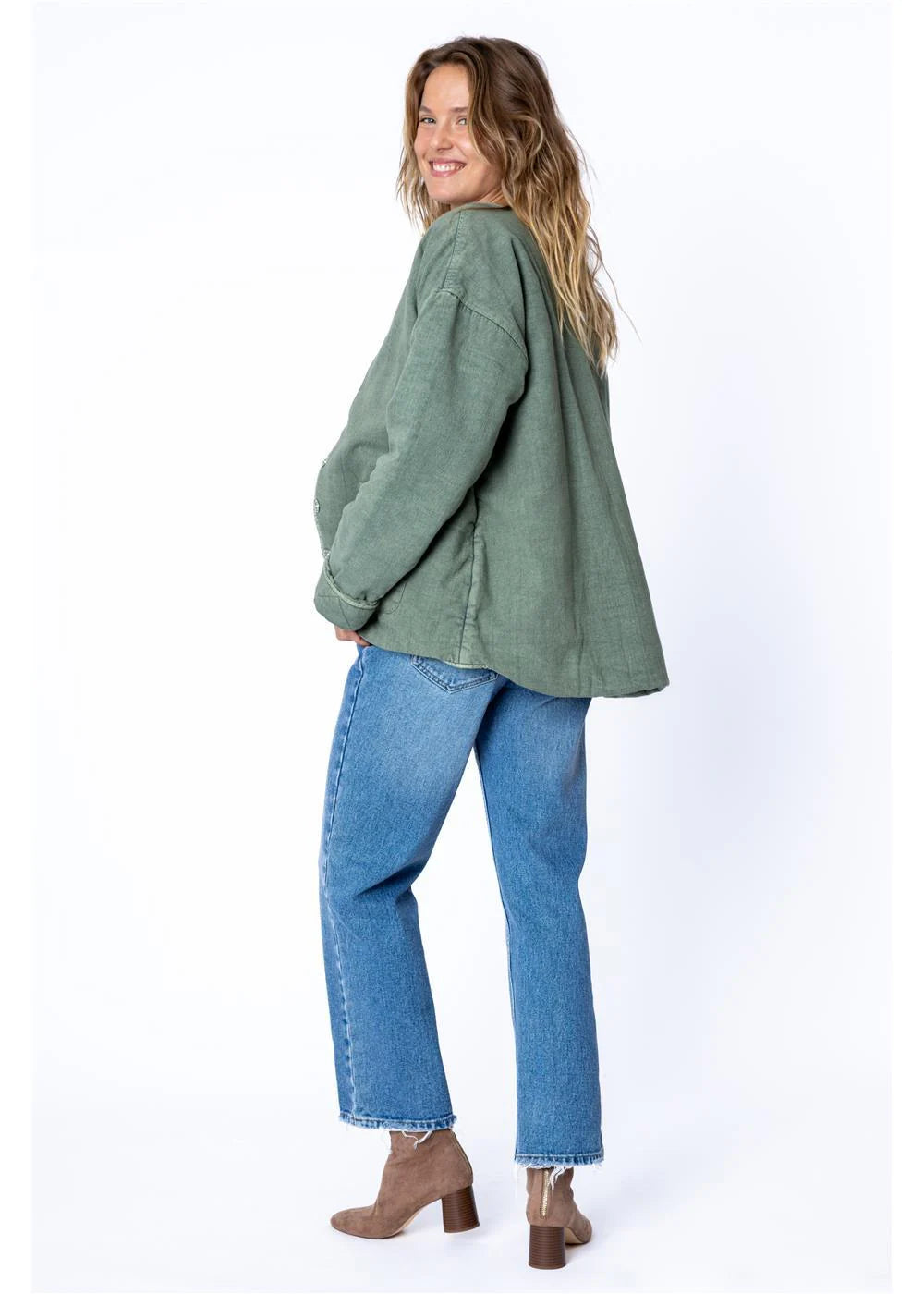 Amuse Womens Campout Reversible Jacket Fatigue