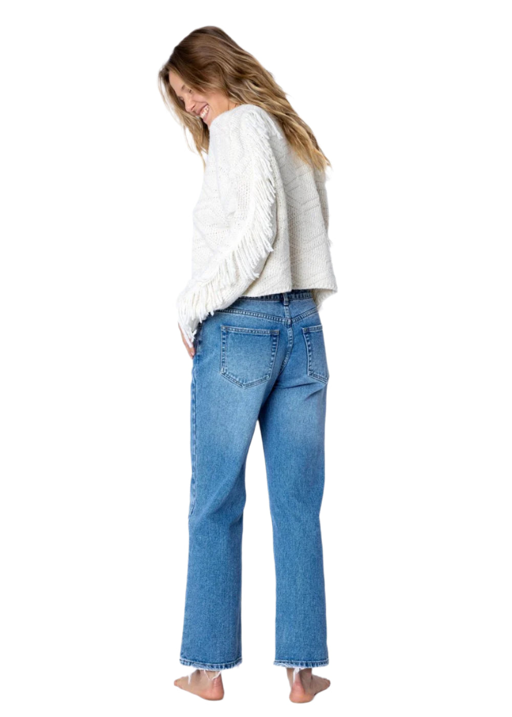 Amuse Womens Rodeo Days Sweater Linen
