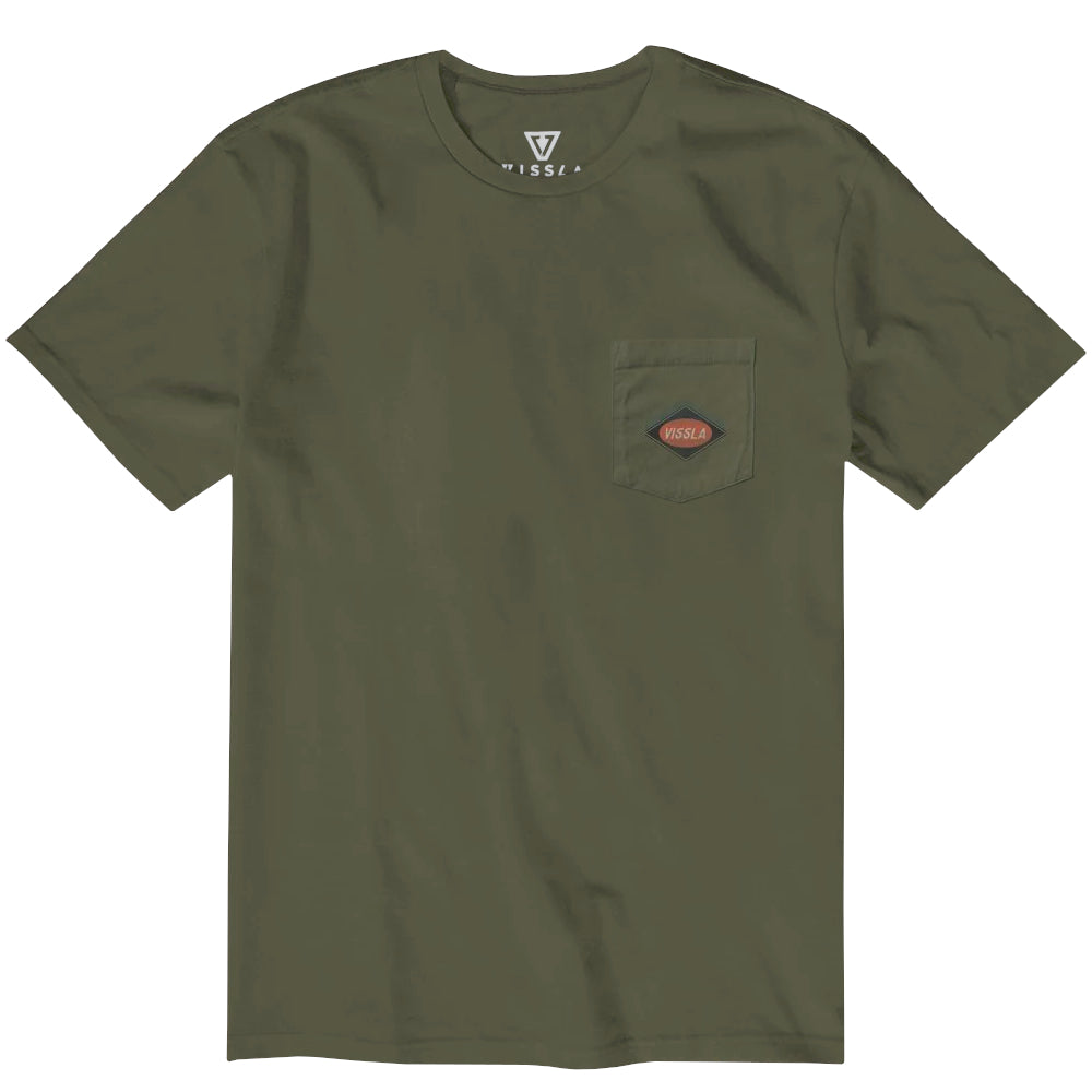 Vissla Mens Roundhouse Pocket Tee Surplus