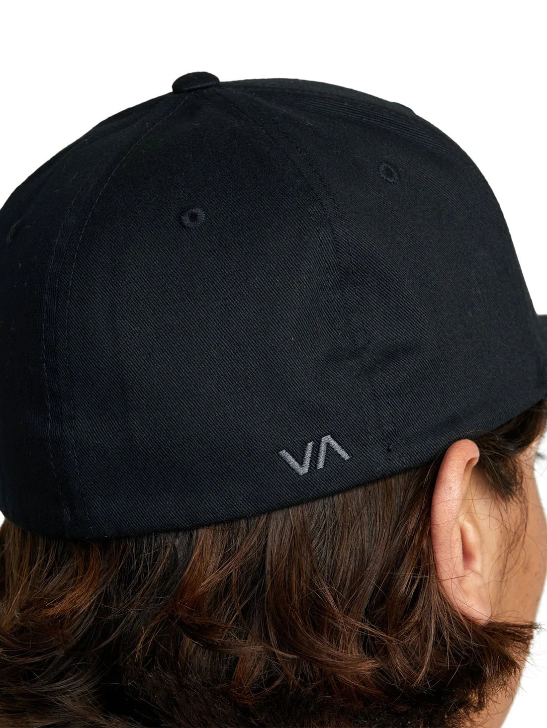 RVCA Mens Flexfit Hat Black