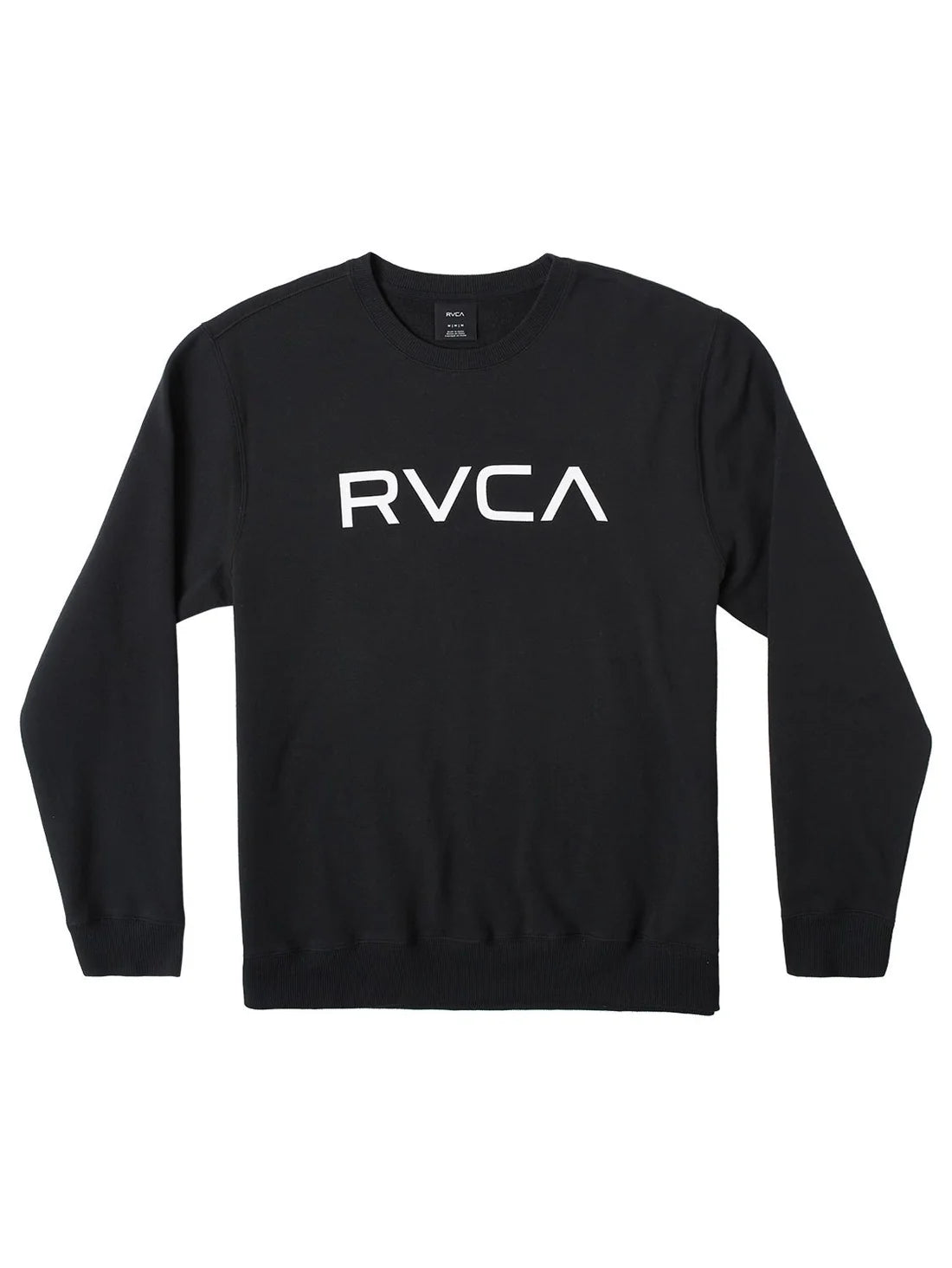 RVCA Mens Big RVCA Crew Fleece Black