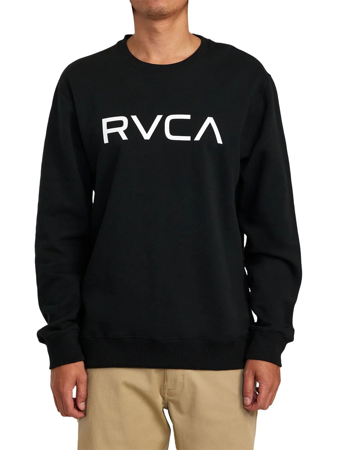 RVCA Mens Big RVCA Crew Fleece