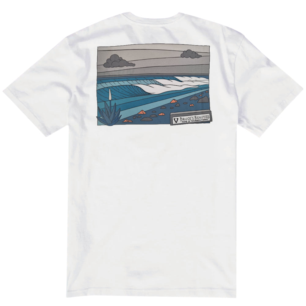 VIssla Boys Larmor X Bruce's Beauties Ss Tee White